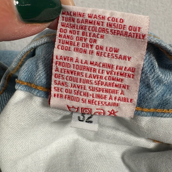 Revice Denim Wide Leg Baggy Jeans Womens Size 32 Light Blue High Rise - Picture 7 of 14